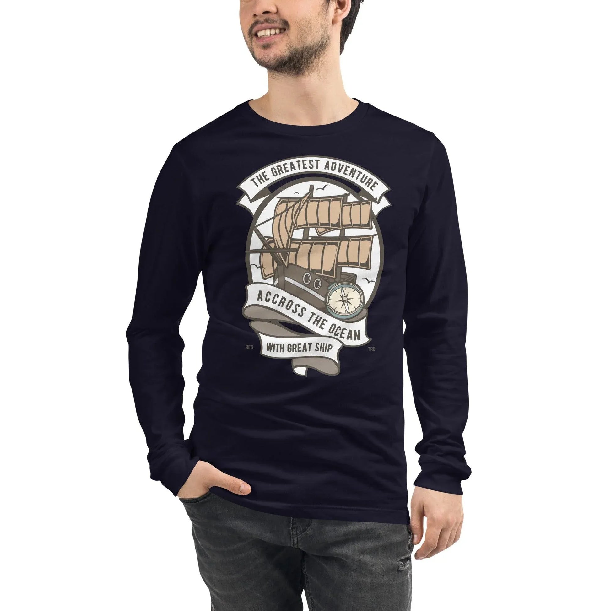 across-the-ocean-langarmshirt-langarmshirt-jlr-design-88513 - JLR Design