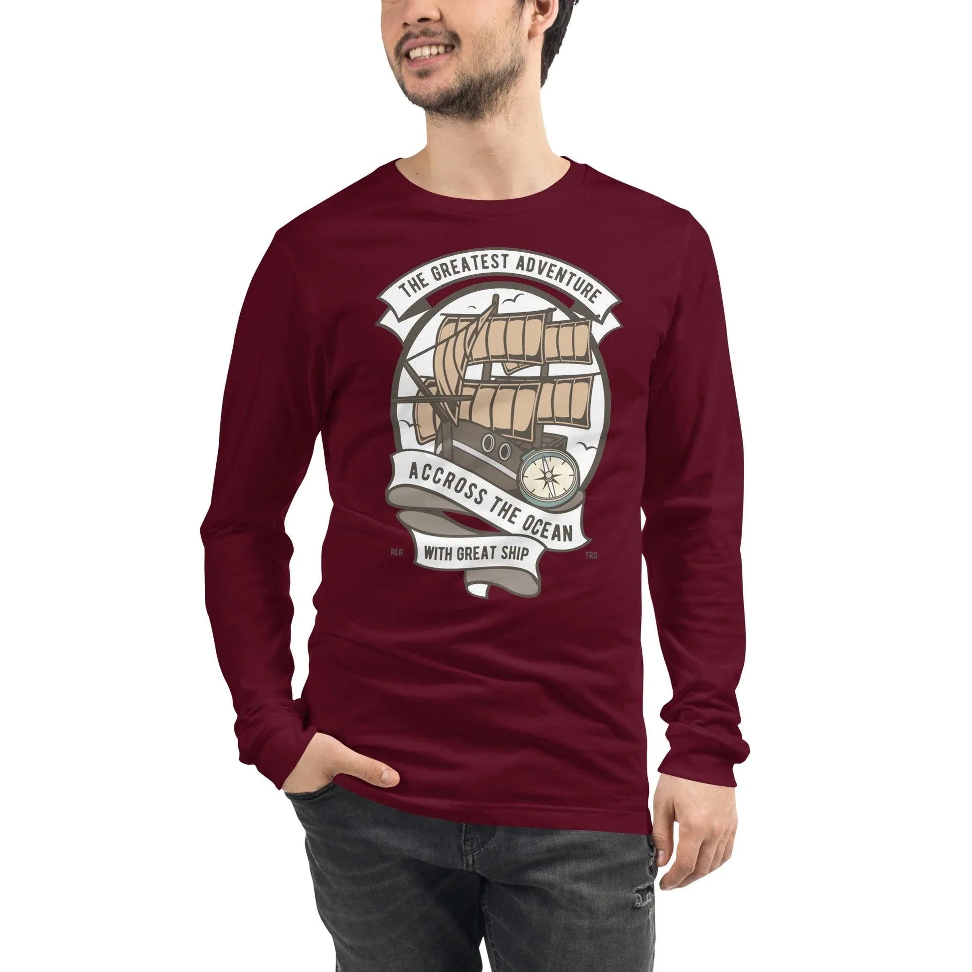 Across the Ocean Langarmshirt Langarmshirt JLR Design