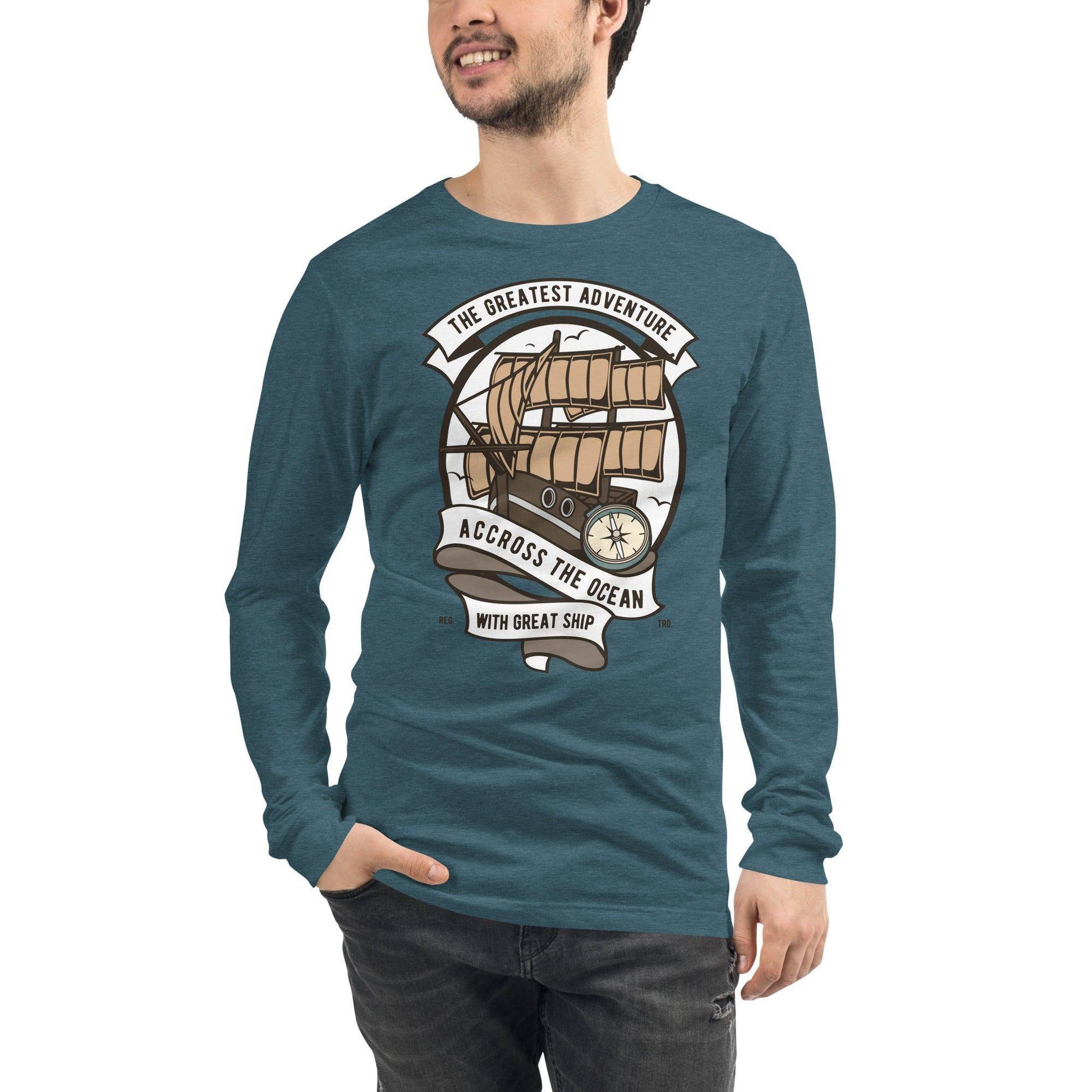 Across the Ocean Langarmshirt Langarmshirt JLR Design