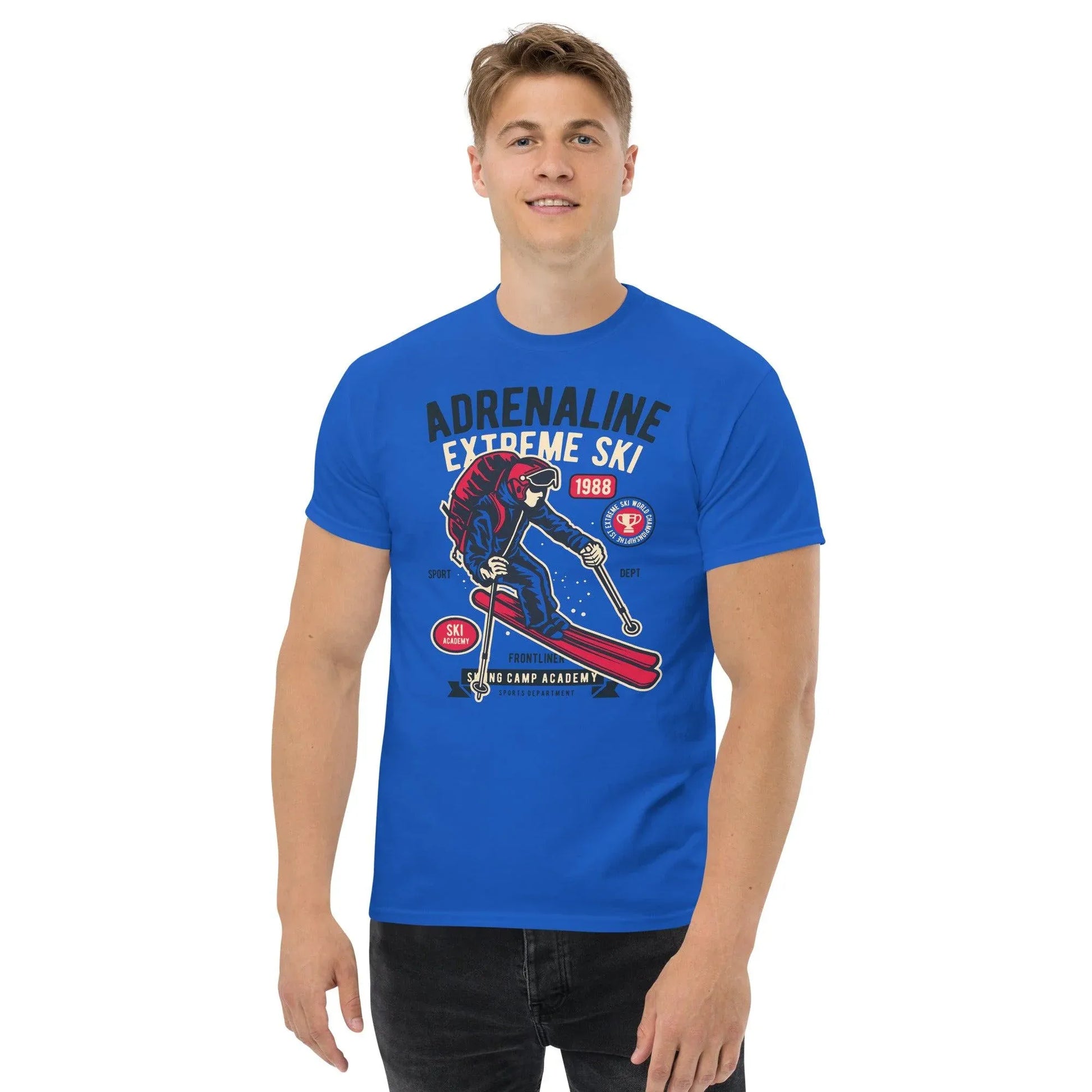 Adrenaline Extreme Ski Herren T-Shirt T-Shirt JLR Design