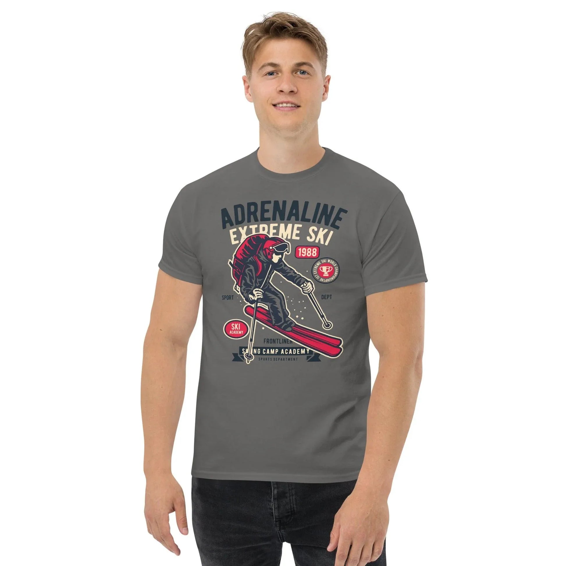 Adrenaline Extreme Ski Herren T-Shirt T-Shirt JLR Design