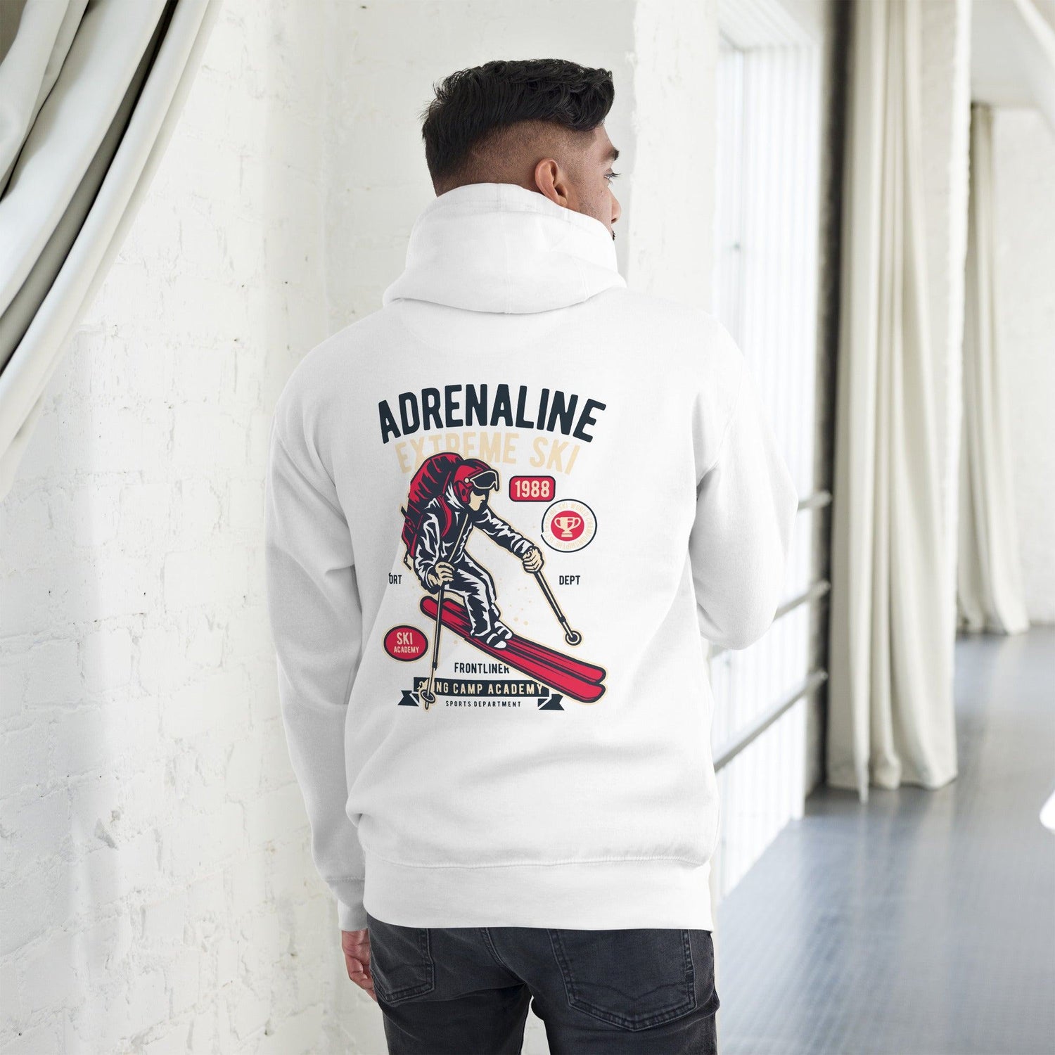 Adrenaline Extreme Ski Hoodie Hoodie JLR Design