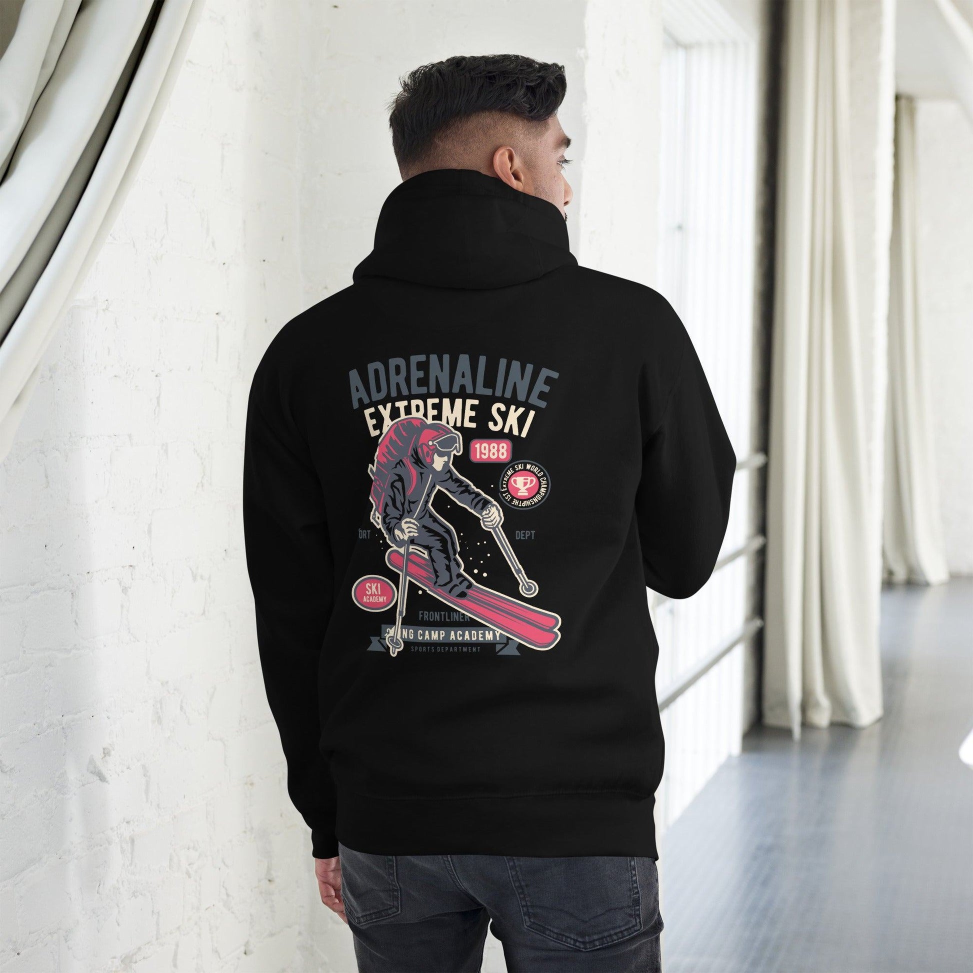 Adrenaline Extreme Ski Hoodie Hoodie 56.99 Adrenaline, Extreme, Hoodie, Skie JLR Design