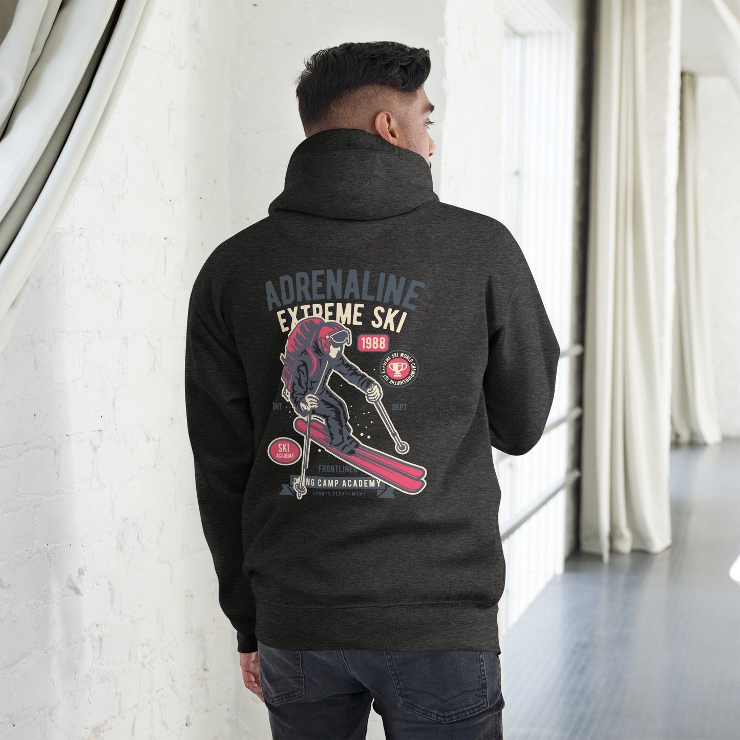 Adrenaline Extreme Ski Hoodie Hoodie 56.99 Adrenaline, Extreme, Hoodie, Skie JLR Design