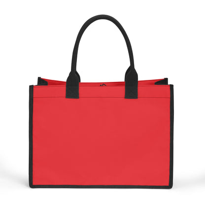 Alizarinrote Canvas Shopper Tasche Tragetasche JLR Design