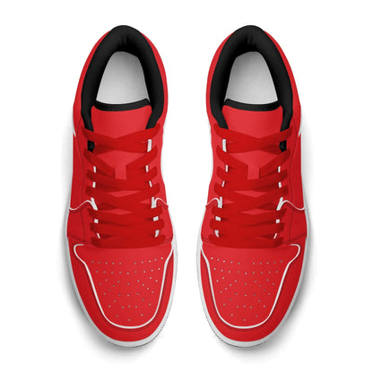 alizarinrote-low-top-leder-sneaker-fur-damen-sneaker-jlr-design-16726 - JLR Design