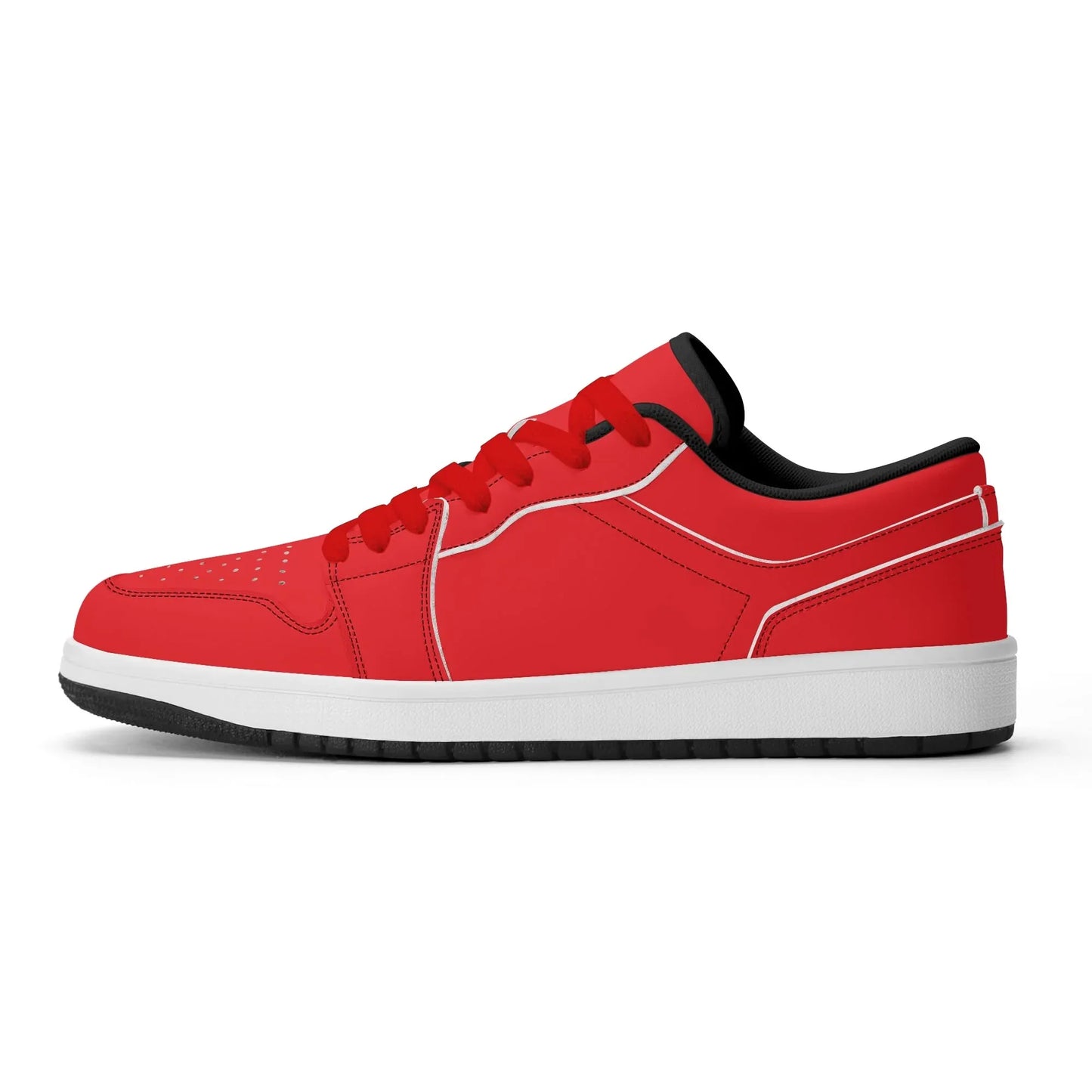 alizarinrote-low-top-leder-sneaker-fur-damen-sneaker-jlr-design-95936 - JLR Design