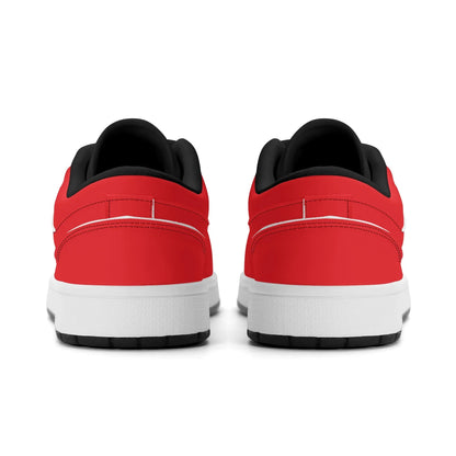 alizarinrote-low-top-leder-sneaker-fur-herren-sneaker-jlr-design-52451 - JLR Design