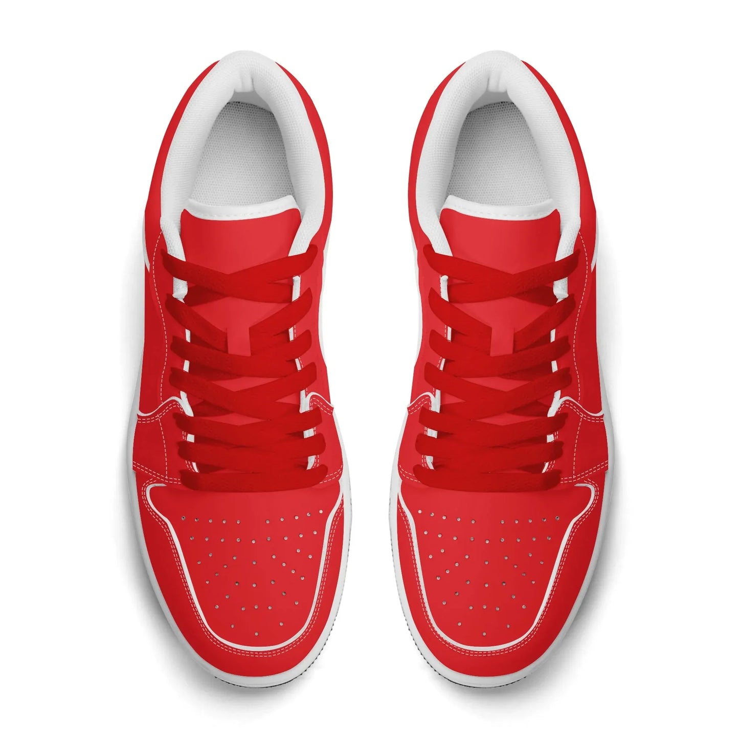 alizarinrote-low-top-leder-sneaker-fur-herren-sneaker-jlr-design-52214 - JLR Design