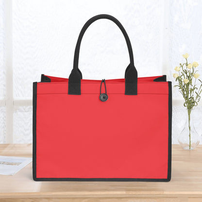 Alizarinrote Premium Canvas Shopper Tasche Einkaufstasche JLR Design