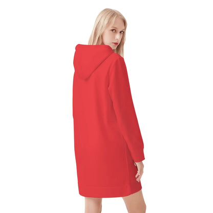 alizarinroter-velvet-hoodie-dress-hoodiekleid-jlr-design-19281 - JLR Design