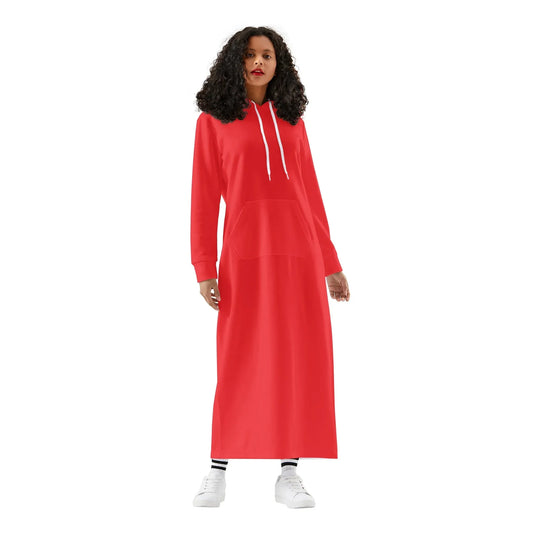 alizarinrotes-bequemes-leichtes-hoodie-kleid-hoodiekleid-jlr-design-53368 - JLR Design