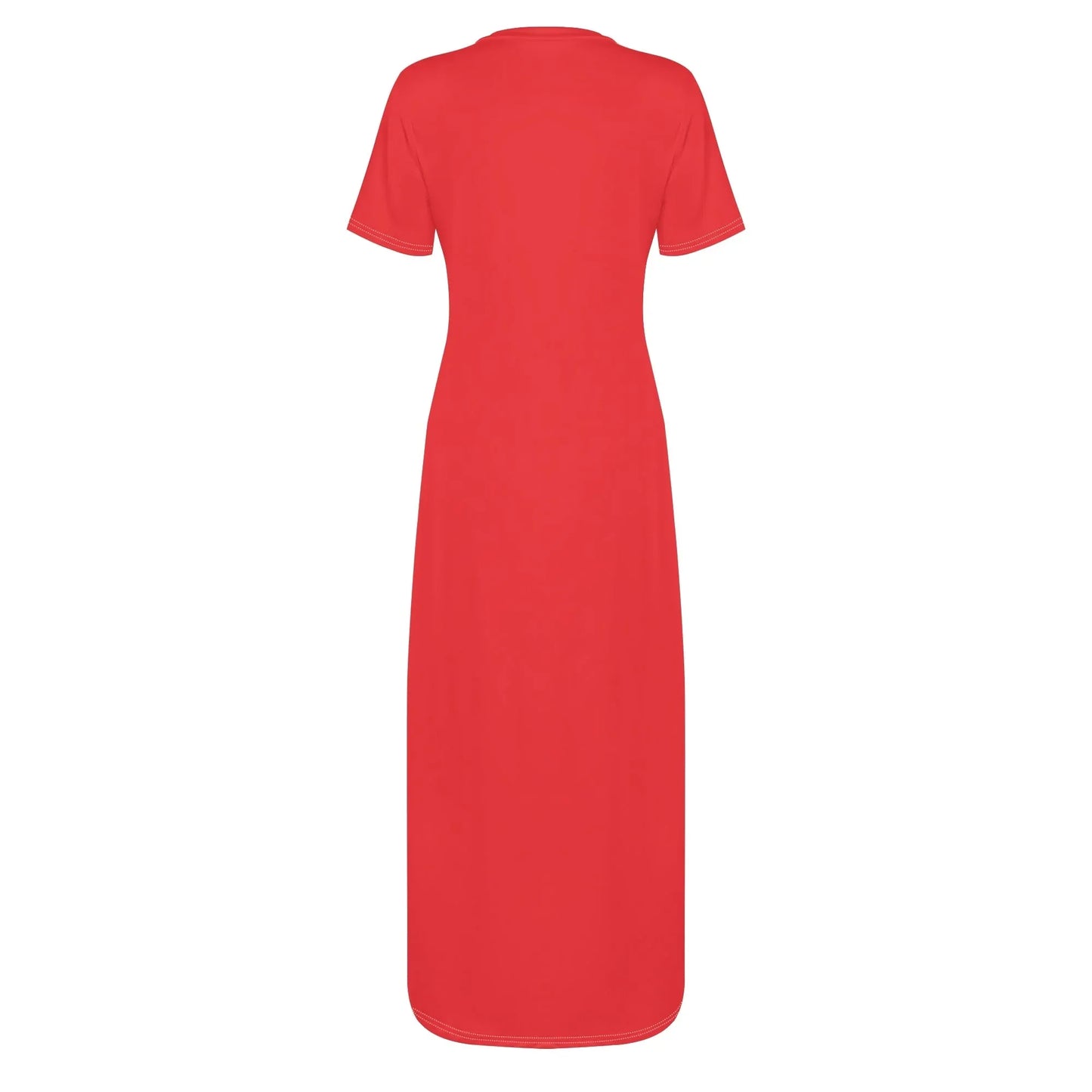alizarinrotes-short-sleeve-long-dress-long-dress-jlr-design-70187 - JLR Design