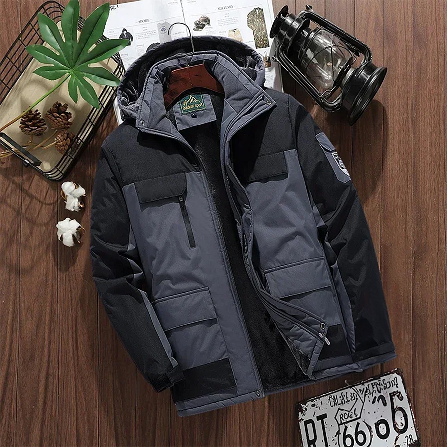 All-weather parka for men