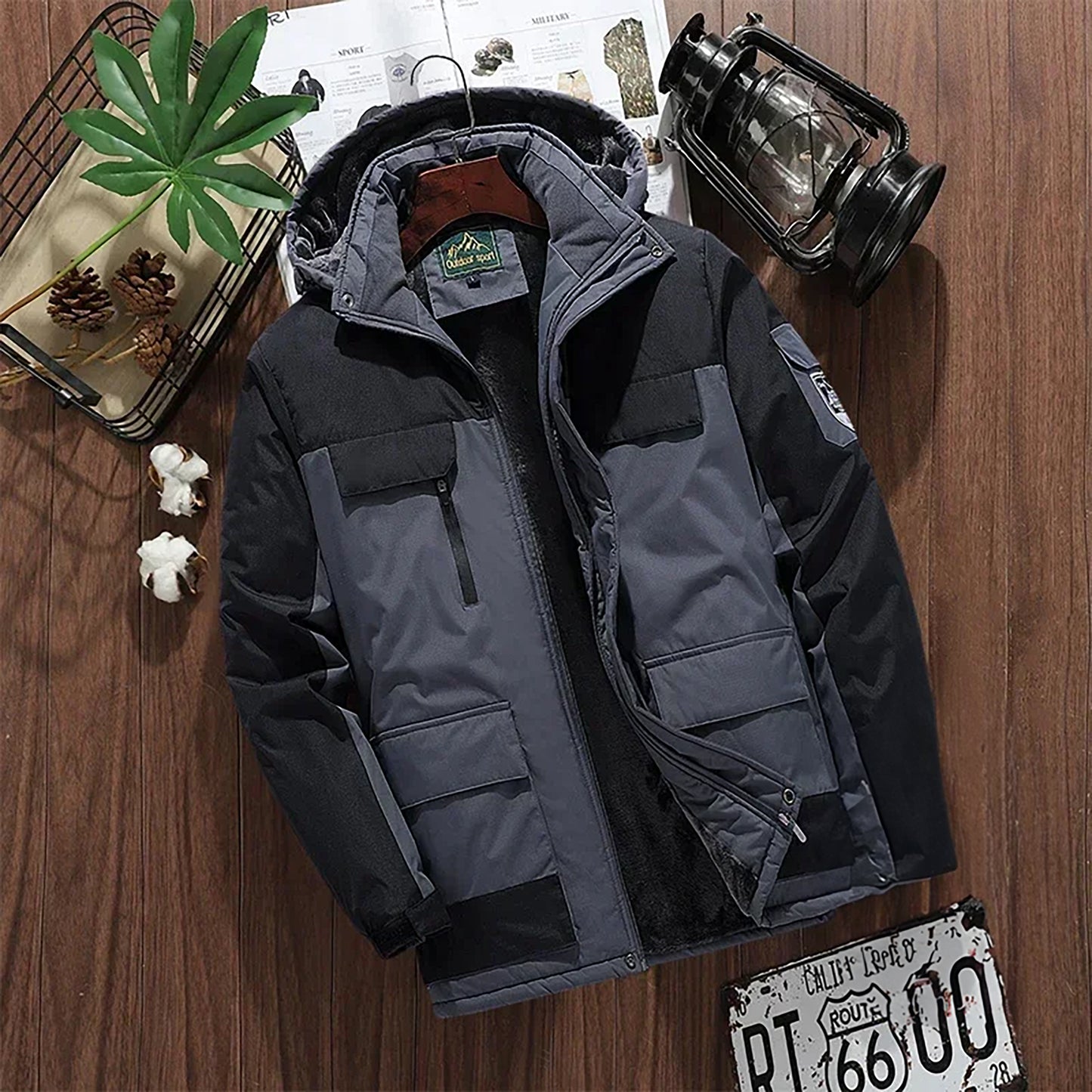 All-weather parka for men