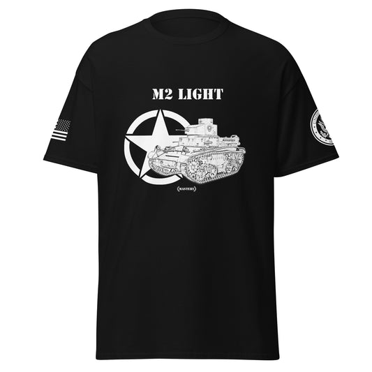 Amerikanischer Leichter Panzer M2 Light Mastery T-Shirt sw T-Shirt 29.99 Herren, Light, M2, Panzer, sw, T-Shirt, Tanks, Thunder, War, World JLR Design