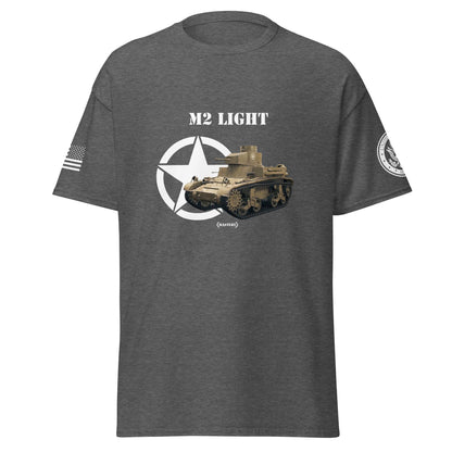 Amerikanischer leichter Panzer M2 Light Mastery T-Shirt T-Shirt 33.99 Amerikanischer, Herren, leichter, Light, M2, Panzer, T-Shirt, Tanks, Thunder, War, World JLR Design