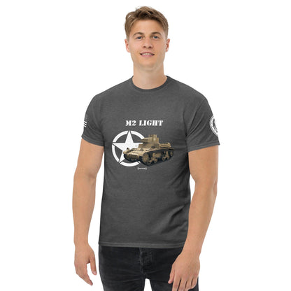 Amerikanischer leichter Panzer M2 Light Mastery T-Shirt T-Shirt 33.99 Amerikanischer, Herren, leichter, Light, M2, Panzer, T-Shirt, Tanks, Thunder, War, World JLR Design