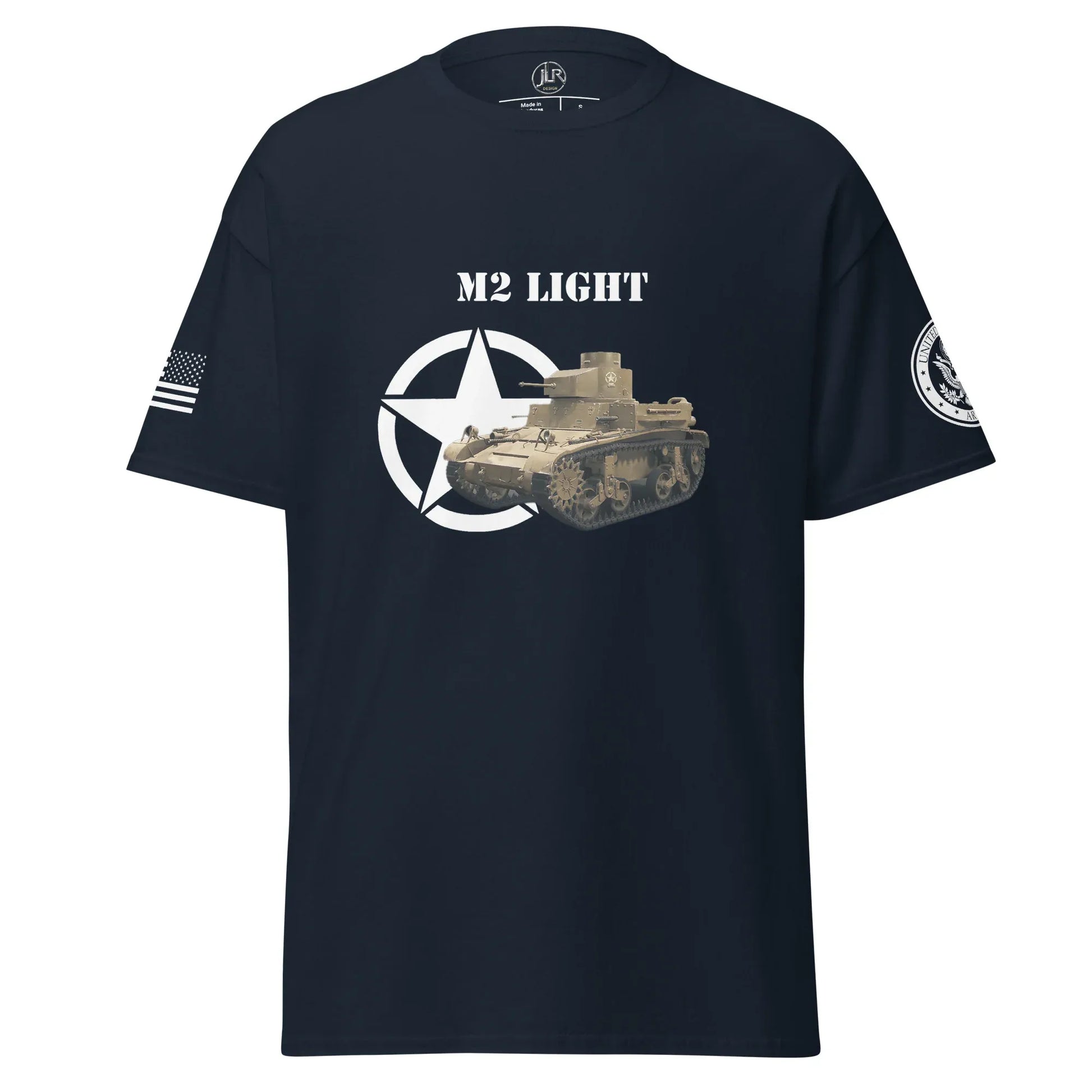 amerikanischer-leichter-panzer-m2-light-t-shirt-t-shirt-jlr-design-69017 - JLR Design