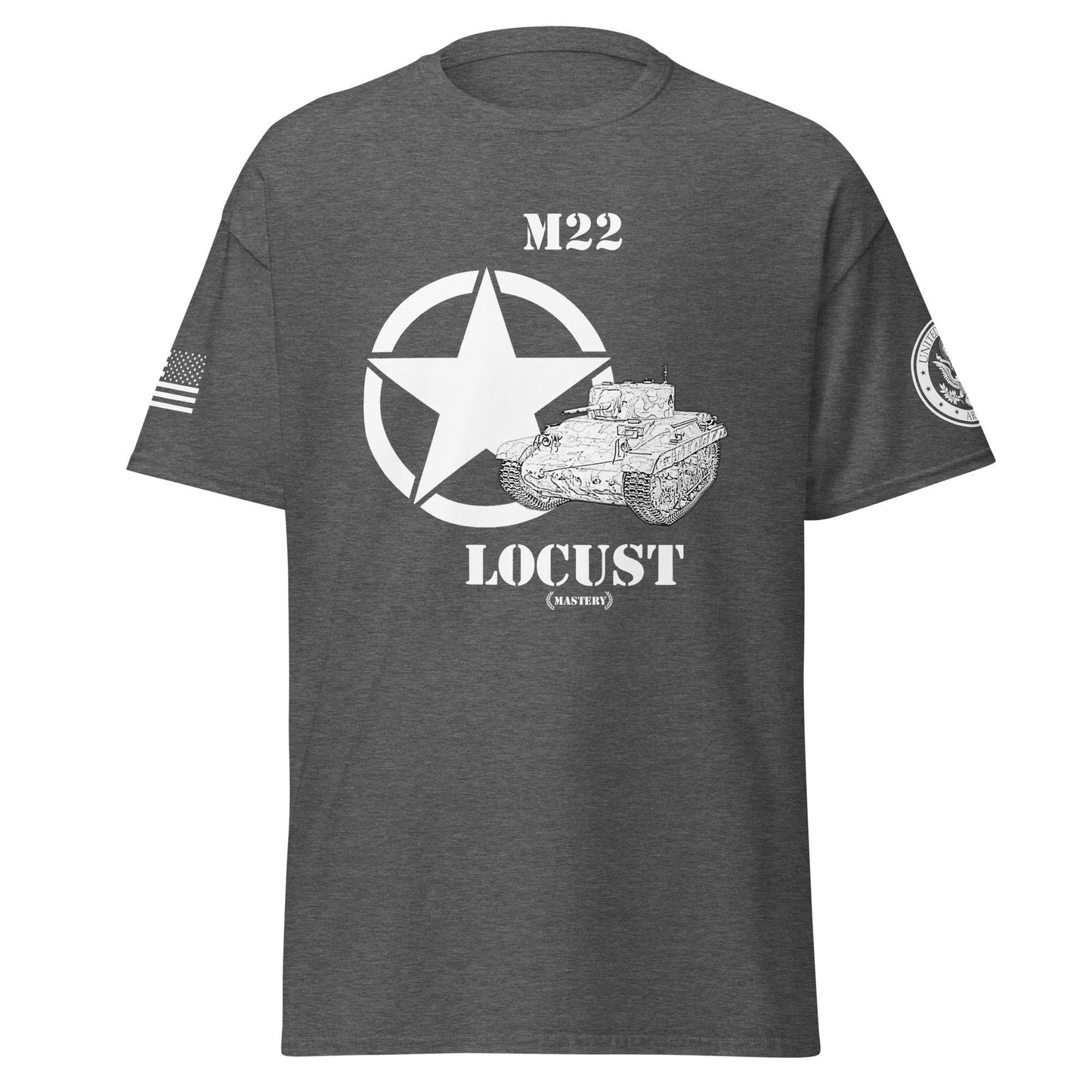 Amerikanischer leichter Panzer M22 Locust Mastery T-Shirt sw T-Shirt 29.99 Amerikanischer, Herren, leichter, Locust, M22, Mastery, Panzer, sw, T-Shirt, Tanks, Thunder, War, World JLR Design