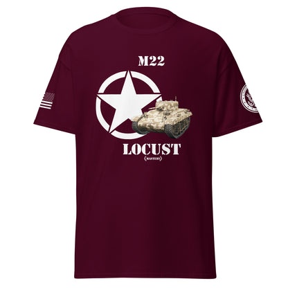 Amerikanischer leichter Panzer M22 Locust Mastery T-Shirt T-Shirt 33.99 Amerikanischer, Herren, leichter, M22 Locust, Mastery, Panzer, T-Shirt, Tanks, Thunder, War, World JLR Design