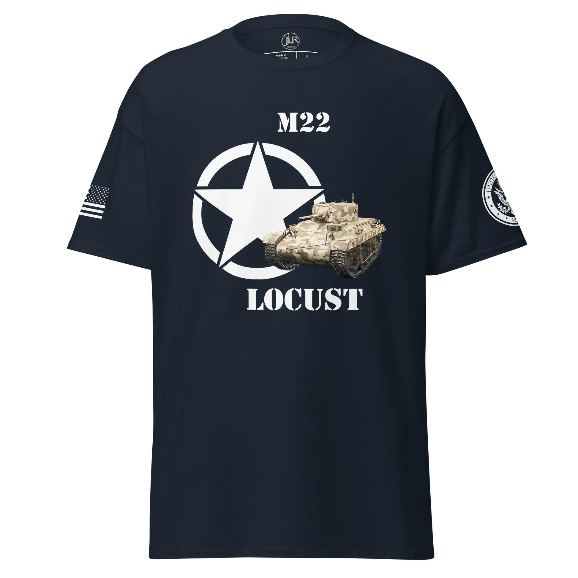 amerikanischer-leichter-panzer-m22-locust-t-shirt-t-shirt-jlr-design-73390 - JLR Design