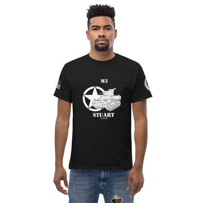 Amerikanischer leichter Panzer M3 Stuart Mastery T-Shirt sw T-Shirt 29.99 Amerikanisch, Herren, M3.Stuart, Panzer, sw, T-Shirt, Tanks, Thunder, War, World JLR Design