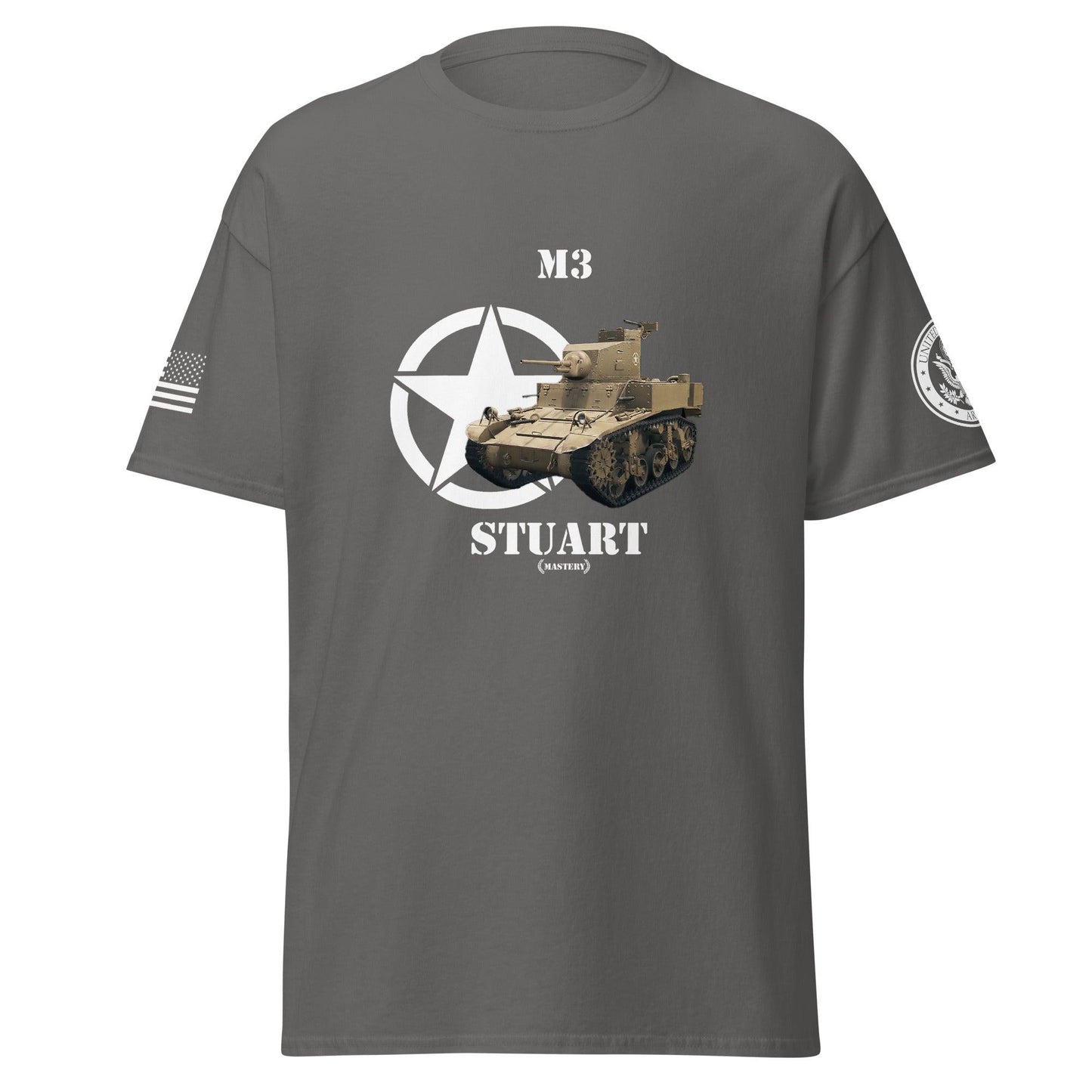 Amerikanischer leichter Panzer M3 Stuart Mastery T-Shirt T-Shirt 33.99 Herren, M3, Stuart, T-Shirt, Tanks, Thunder, War, World JLR Design