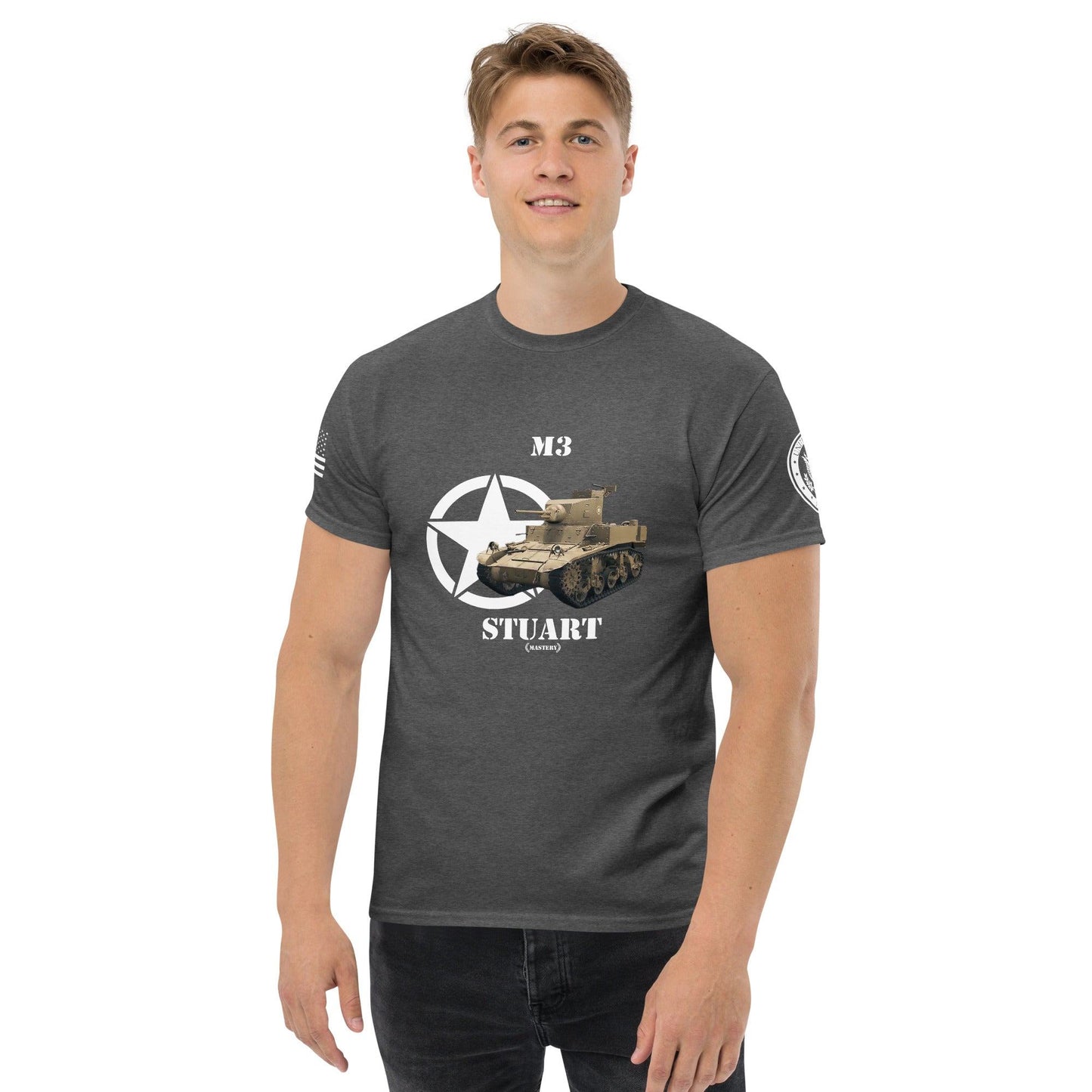 Amerikanischer leichter Panzer M3 Stuart Mastery T-Shirt T-Shirt 33.99 Herren, M3, Stuart, T-Shirt, Tanks, Thunder, War, World JLR Design