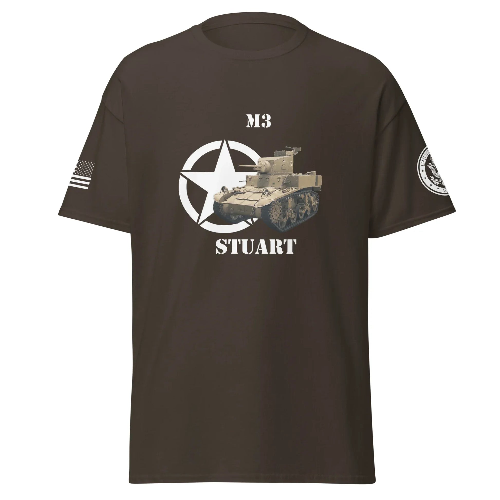 amerikanischer-leichter-panzer-m3-stuart-t-shirt-t-shirt-jlr-design-33457 - JLR Design