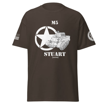 Amerikanischer leichter Panzer M5 Stuart Mastery T-Shirt sw T-Shirt 29.99 Amerikanisch, Herren, leichter, M5, Panzer, Stuart, T-Shirt, Tanks, Thunder, War, World JLR Design