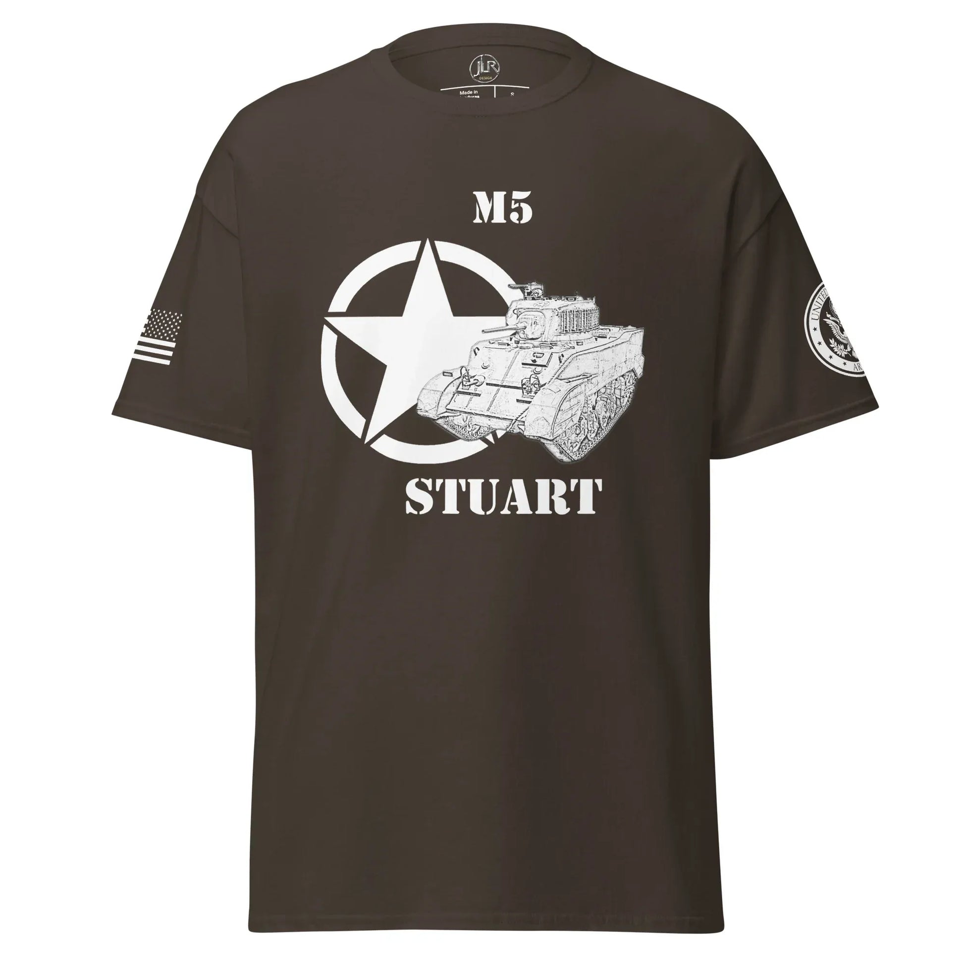 amerikanischer-leichter-panzer-m5-stuart-t-shirt-sw-t-shirt-jlr-design-17401 - JLR Design