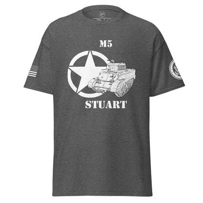 Amerikanischer leichter Panzer M5 Stuart T-Shirt sw T-Shirt JLR Design