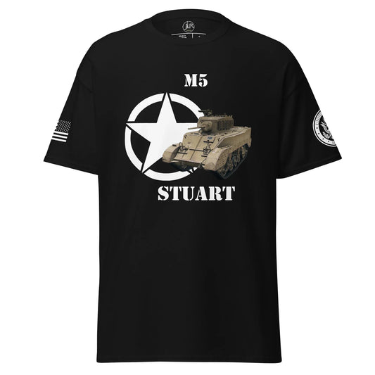 amerikanischer-leichter-panzer-m5-stuart-t-shirt-t-shirt-jlr-design-74458 - JLR Design