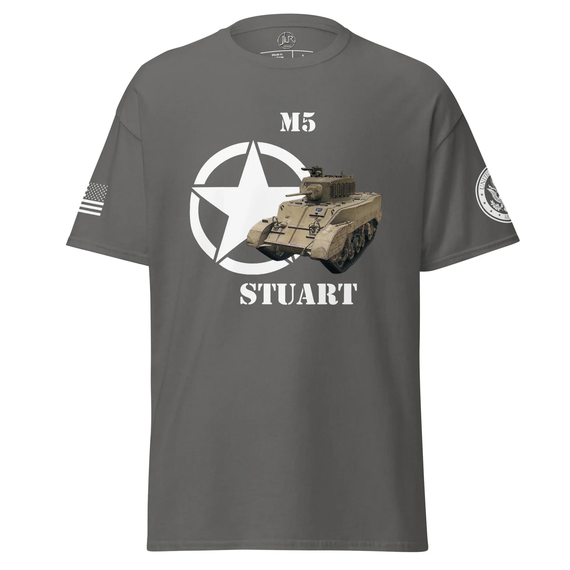 amerikanischer-leichter-panzer-m5-stuart-t-shirt-t-shirt-jlr-design-46647 - JLR Design