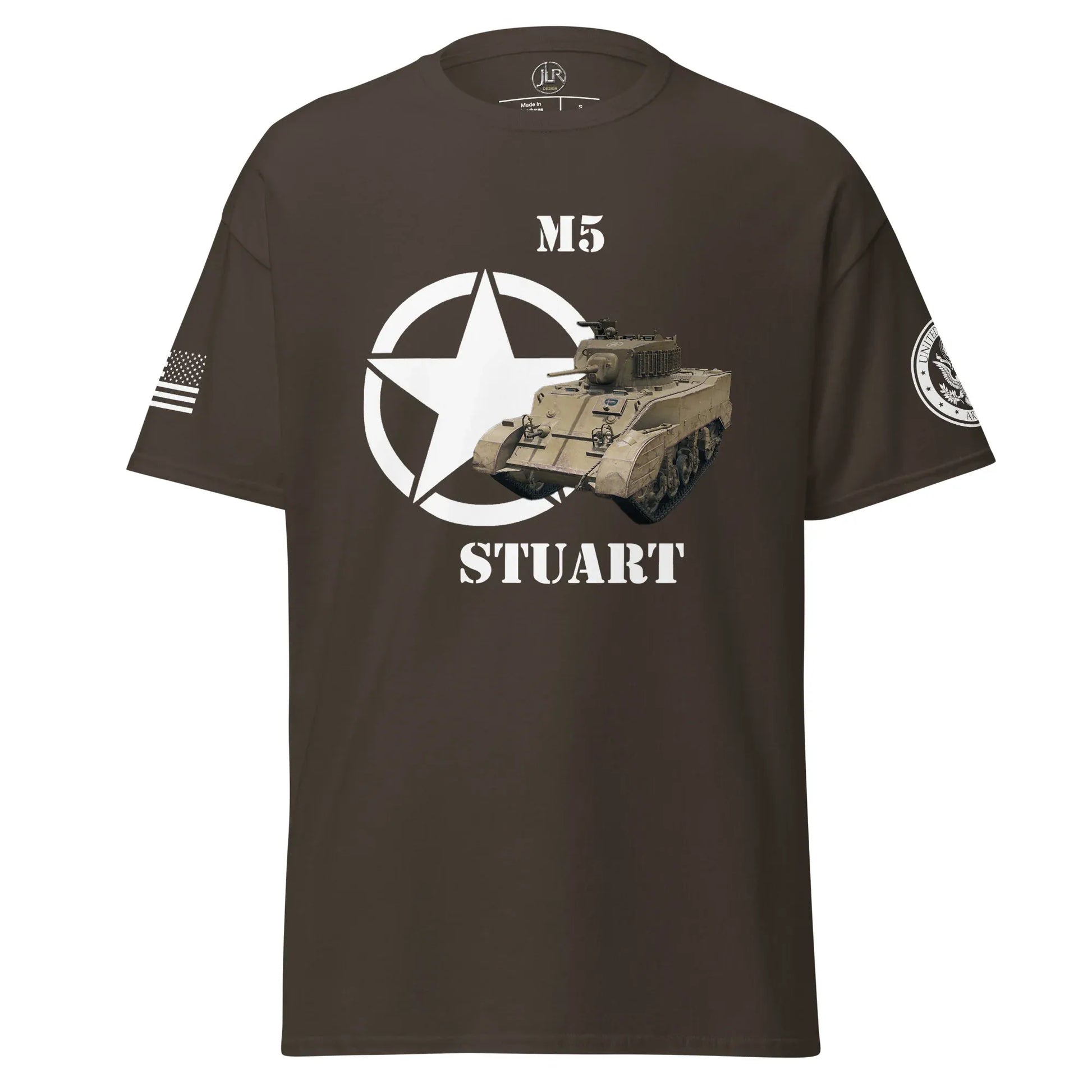 amerikanischer-leichter-panzer-m5-stuart-t-shirt-t-shirt-jlr-design-44576 - JLR Design