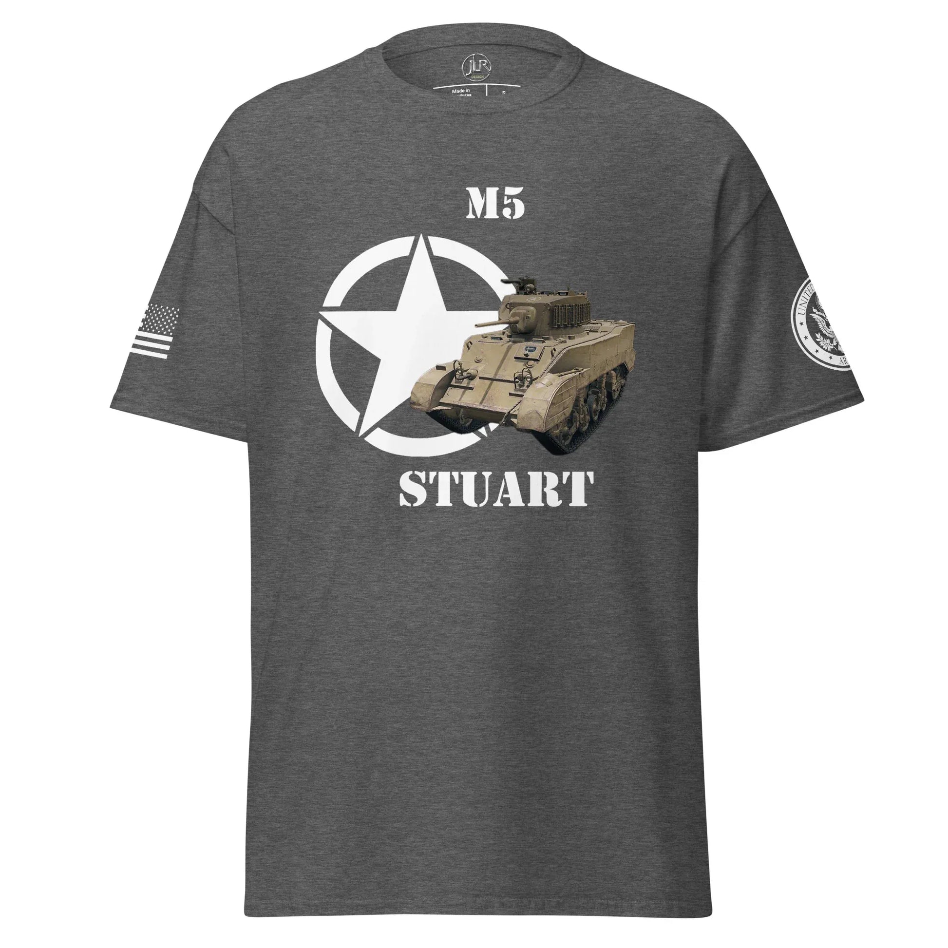 amerikanischer-leichter-panzer-m5-stuart-t-shirt-t-shirt-jlr-design-24736 - JLR Design