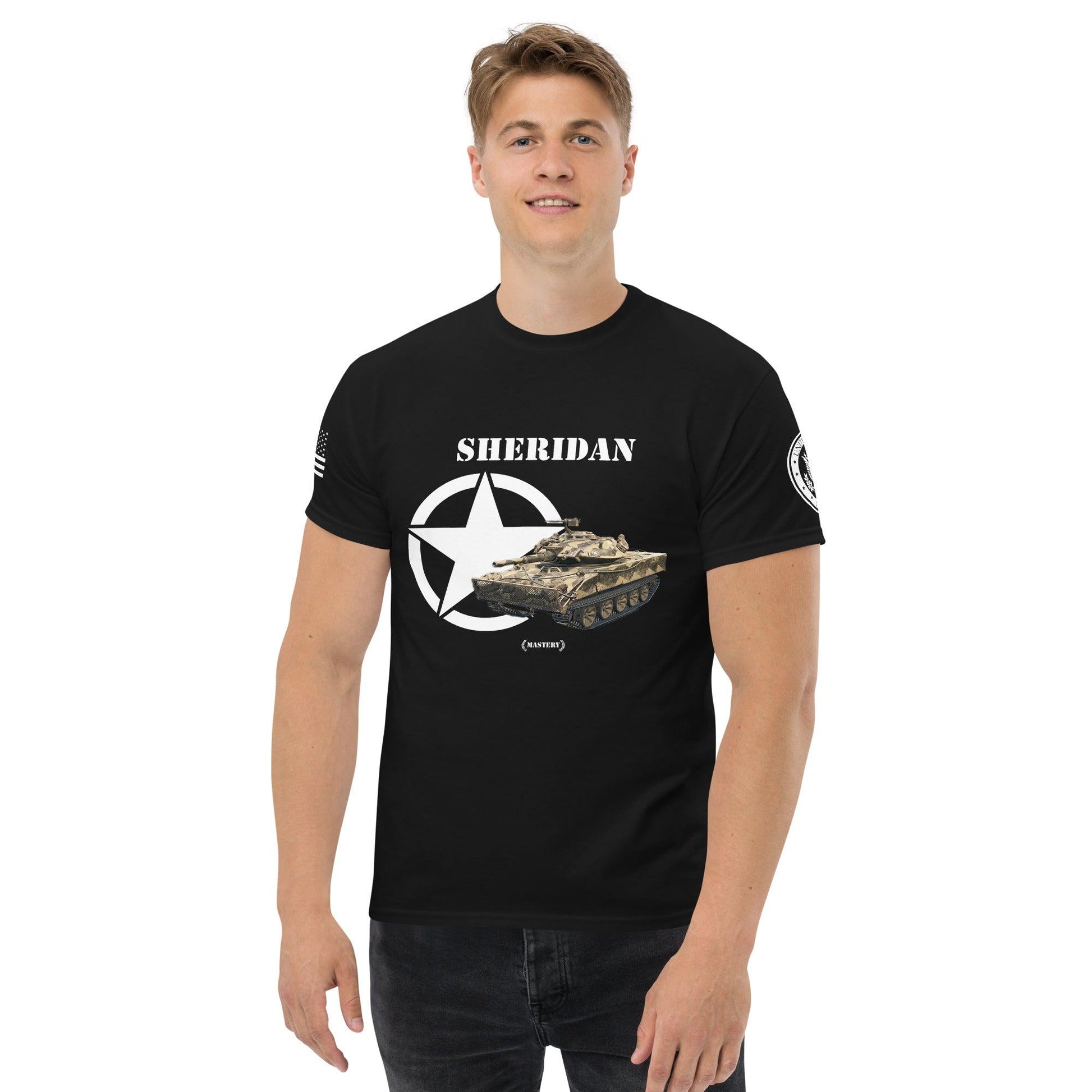 Amerikanischer leichter Panzer Sheridan Mastery T-Shirt T-Shirt 33.99 Amerikanischer, Herren, leichter, Mastery, Panzer, Sheridan, T-Shirt, Tanks, Thunder, War, World JLR Design