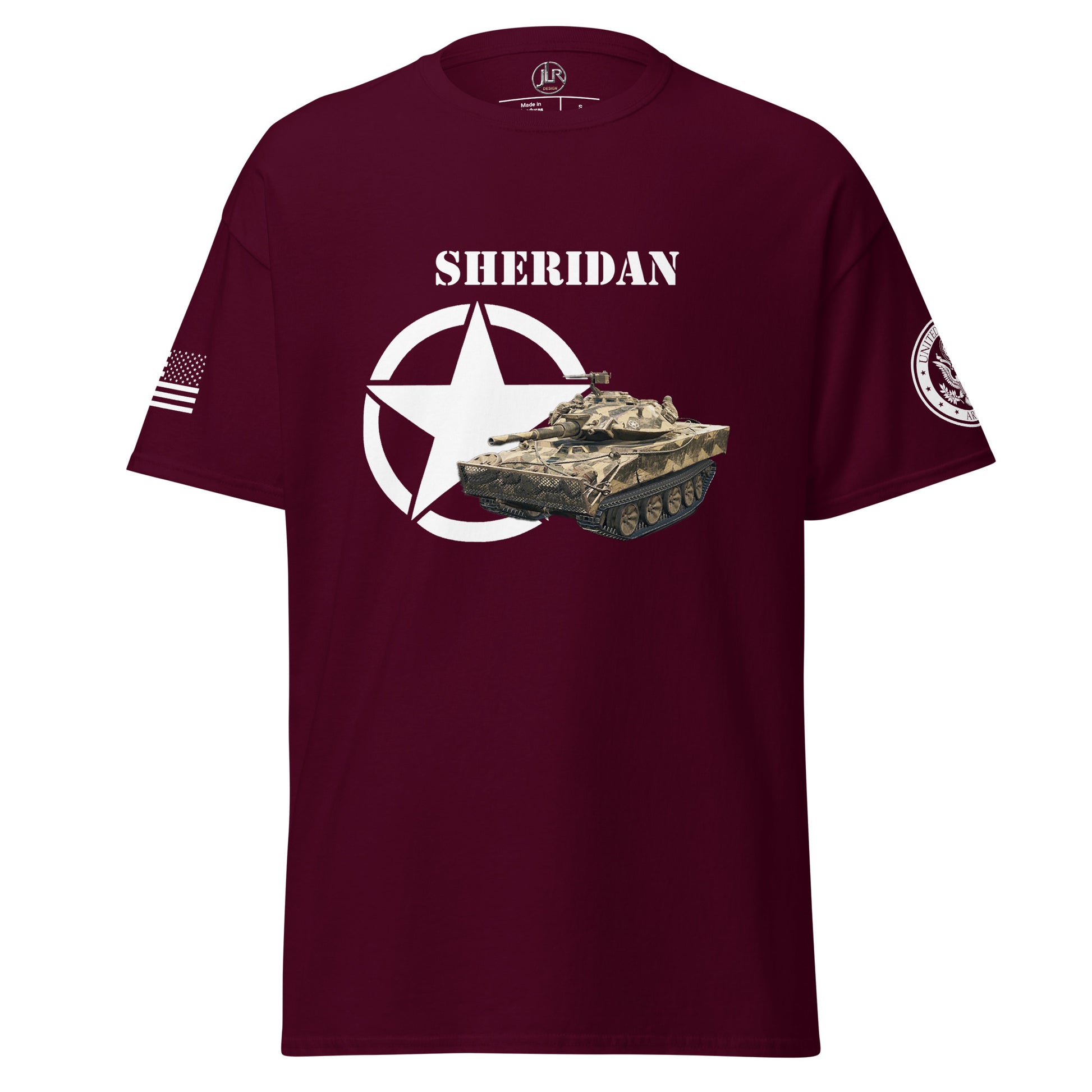 Amerikanischer leichter Panzer Sheridan T-Shirt T-Shirt JLR Design