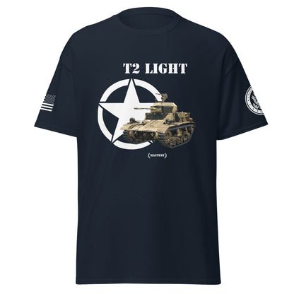 Amerikanischer leichter Panzer T2 Light Mastery T-Shirt T-Shirt 33.99 Amerikanischer, Herren, leichter, Light, Mastery, Panzer, T-Shirt, T2, Tanks, Thunder, War, World JLR Design