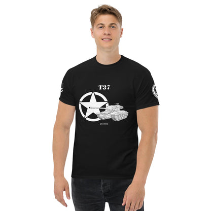 Amerikanischer leichter Panzer T37 Mastery T-Shirt sw T-Shirt 29.99 Herren, leichter, Mastery, Panzer, sw, T-Shirt, T37, Tanks, Thunder, War, World JLR Design