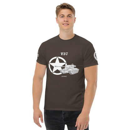 Amerikanischer leichter Panzer T37 Mastery T-Shirt sw T-Shirt 29.99 Herren, leichter, Mastery, Panzer, sw, T-Shirt, T37, Tanks, Thunder, War, World JLR Design