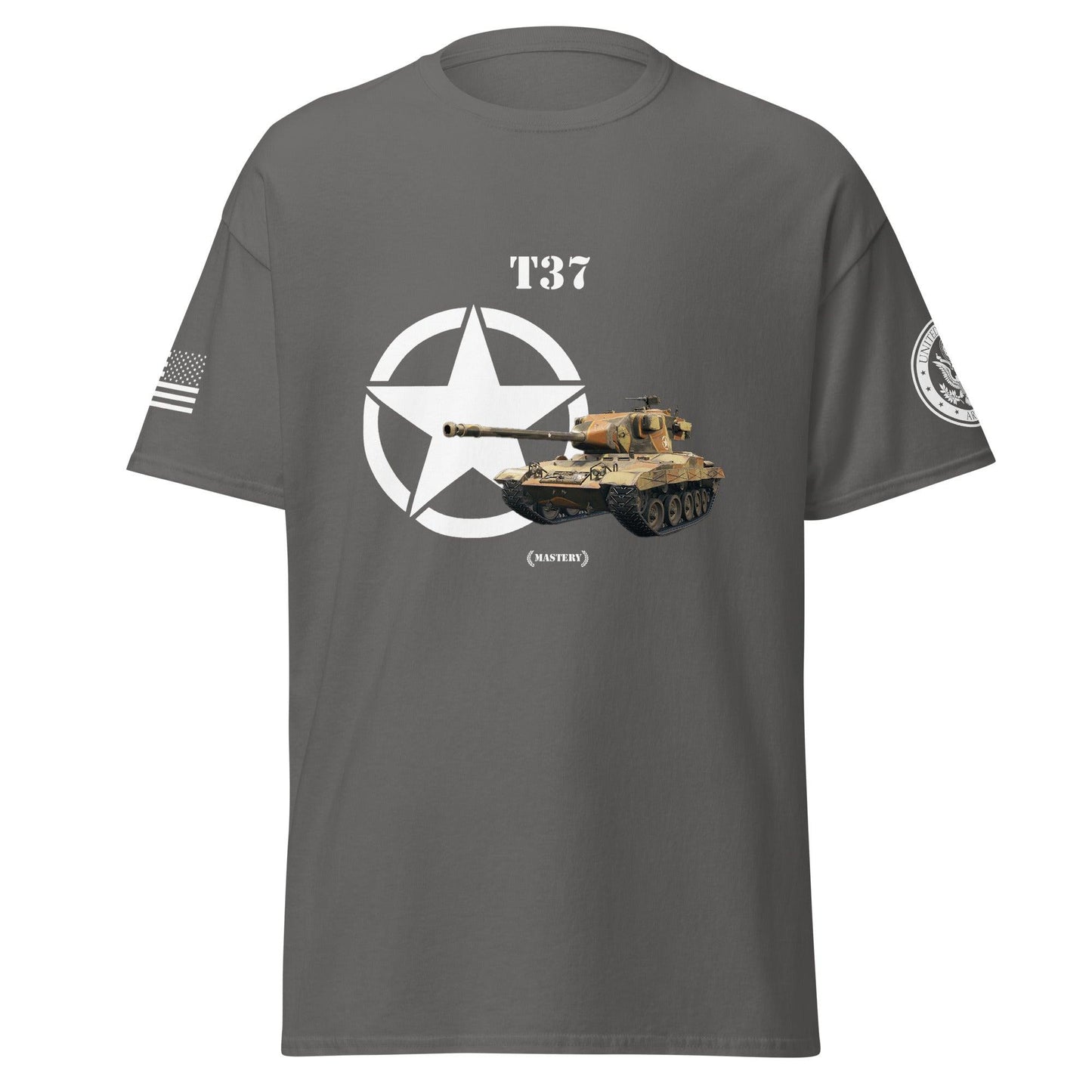 Amerikanischer leichter Panzer T37 Mastery T-Shirt T-Shirt 33.99 Herren, leichter, Mastery, Panzer, T-Shirts, T37, Tanks, Thunder, War, World JLR Design