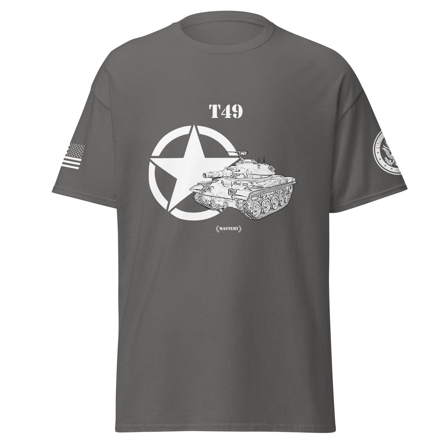 Amerikanischer leichter Panzer T49 Mastery T-Shirt sw T-Shirt 29.99 Amerikanischer, Herren, leichter, Mastery, Panzer, sw, T-Shirt, T49, Tanks, Thunder, War, World JLR Design