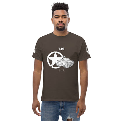 Amerikanischer leichter Panzer T49 Mastery T-Shirt sw T-Shirt 29.99 Amerikanischer, Herren, leichter, Mastery, Panzer, sw, T-Shirt, T49, Tanks, Thunder, War, World JLR Design