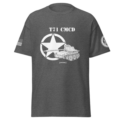 Amerikanischer leichter Panzer T71 CMCD Mastery T-Shirt sw T-Shirt 29.99 Amerikanischer, CMCD, Herren, leichter, Mastery, Panzer, sw, T-Shirts, T71, Tanks, Thunder, War, World JLR Design