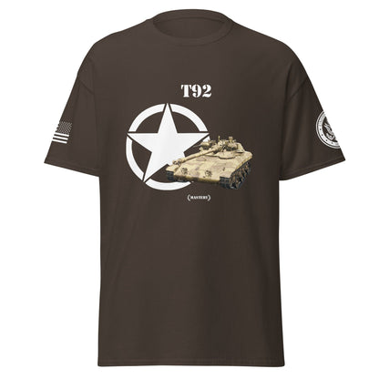 Amerikanischer leichter Panzer T92 Mastery T-Shirt T-Shirt 33.99 Amerikanischer, Herren, leichter, Mastery, Panzer, T-Shirt, T92, Tanks, Thunder, War, World JLR Design