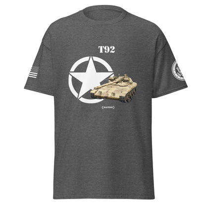 Amerikanischer leichter Panzer T92 Mastery T-Shirt T-Shirt 33.99 Amerikanischer, Herren, leichter, Mastery, Panzer, T-Shirt, T92, Tanks, Thunder, War, World JLR Design