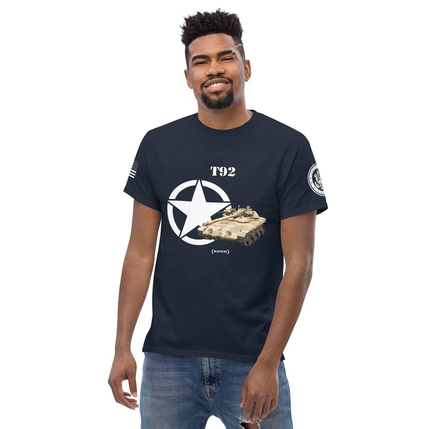 Amerikanischer leichter Panzer T92 Mastery T-Shirt T-Shirt 33.99 Amerikanischer, Herren, leichter, Mastery, Panzer, T-Shirt, T92, Tanks, Thunder, War, World JLR Design