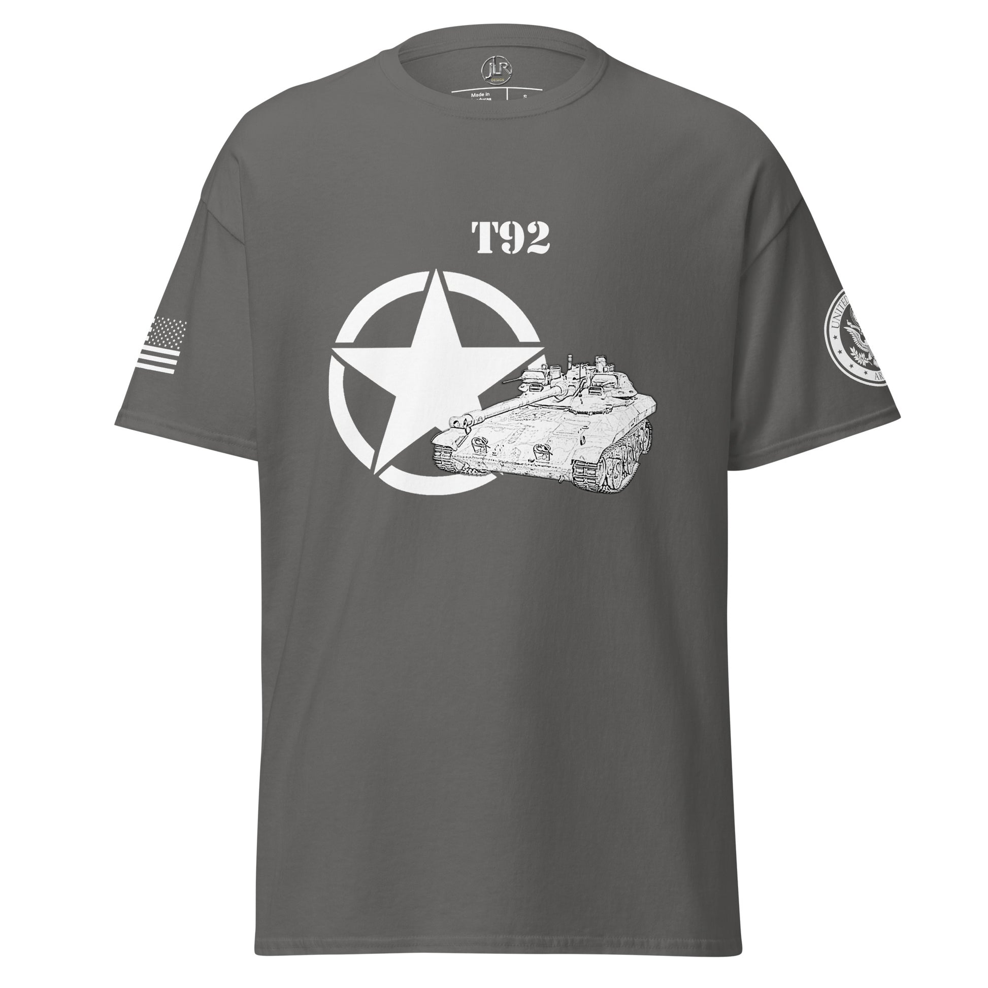 Amerikanischer leichter Panzer T92 T-Shirt sw T-Shirt JLR Design
